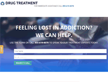 Tablet Screenshot of drugtreatmentcenterfinder.com